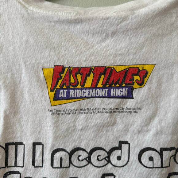 Vintage 90s Scene Not Herd Fast Times at Ridgemont High Shirt Men's XL Spicoli - Picture 7 of 7